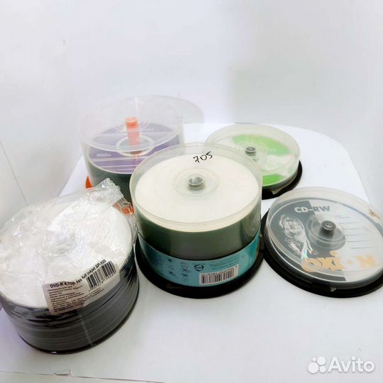 Чистые CD и DVD диски болванки одним лотом
