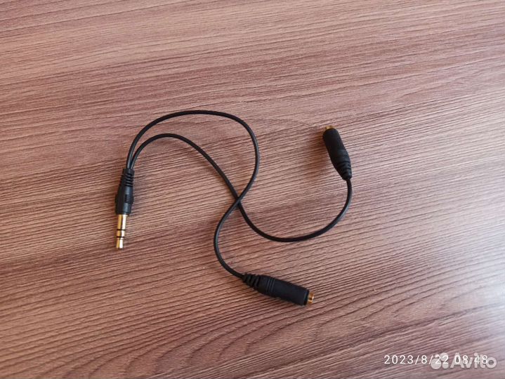 Развдвоитель для наушников 3.5 мм., 20 см