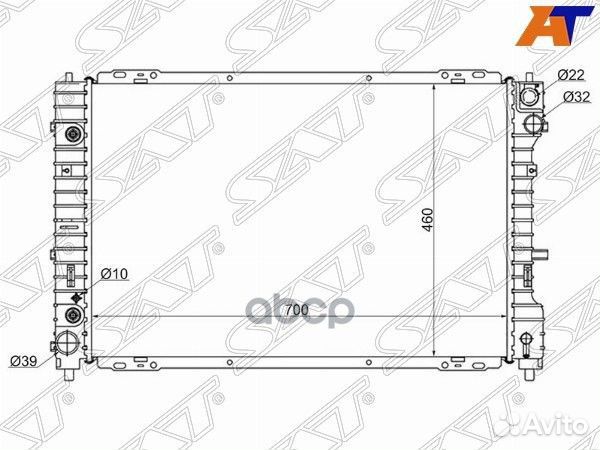 Радиатор Ford Escape 00-12 / Maverick 00-07 / M