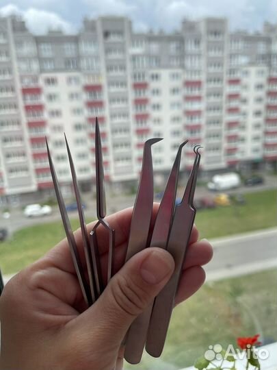 Пинцеты для наращивания ресниц