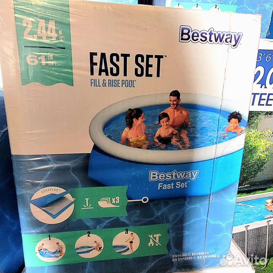 Бассейн Надувной бэствэй, Интекс 183,244,305,366