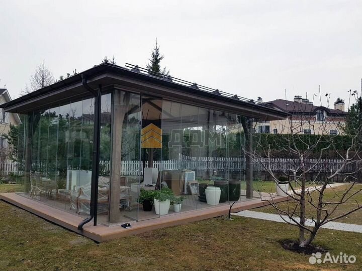 Безрамное остекление зон отдыха