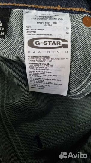 Новые джинсы G-Star Raw,размер w24