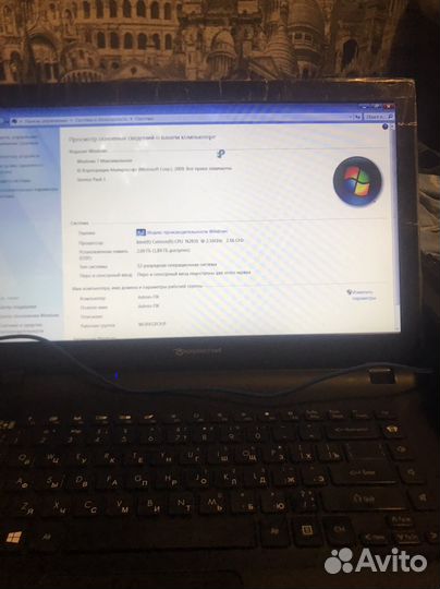 Ноутбук packard Bell