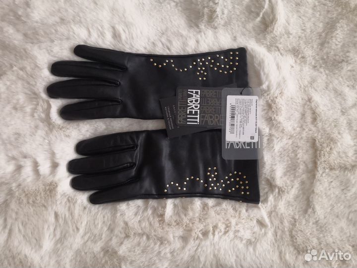 Перчатки женские кожаные