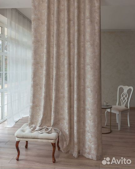 Премиум Шторы Бергамо новые на окна пошив