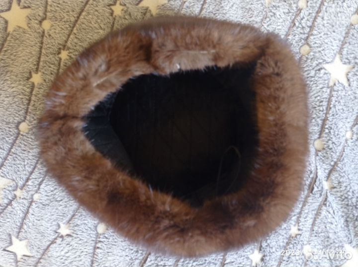 Шапка норковая мужская новая