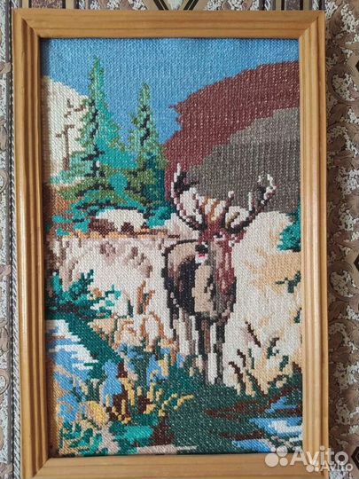 Вышивки винтажные ручной работы