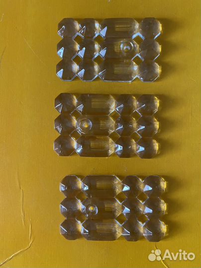 Стеклянно-хрустальные подвески на люстру