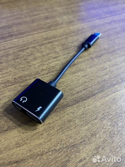 Переходник type c - jack 3.5(aux) + type c