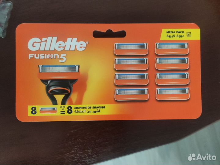 Gillette Fusion 5 8 штук оригинал кассеты Европа