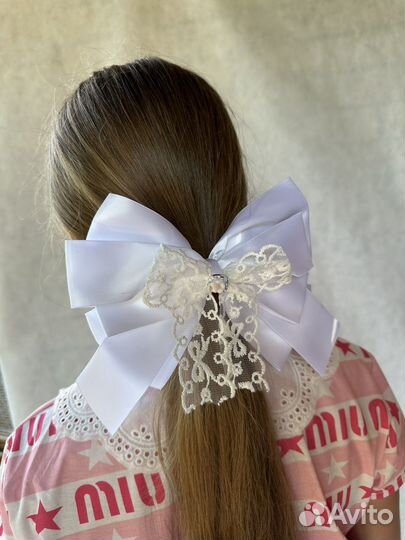 Бантики для волос на резинке