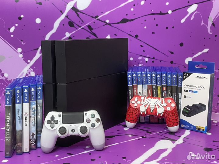 Sony playstation 4 Гарантия / 120 игр