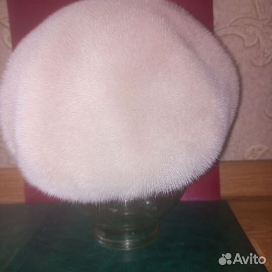 Норковый лёгкий миниатюрный берет