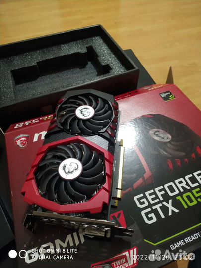 Видеокарта gtx 1050 ti 4gb от MSI gaming X