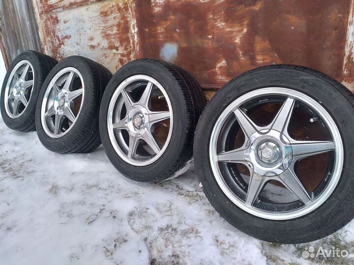 Литье диски r15 4x100 с резиной бу