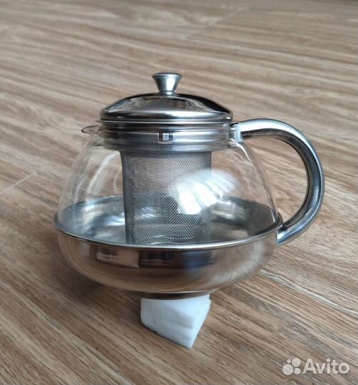 Заварочный чайник металлический irit