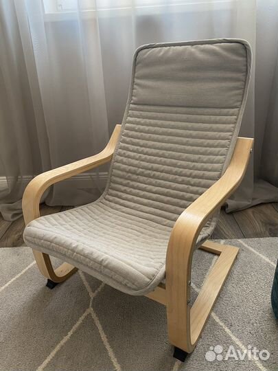 Кресло детское поэнг IKEA с чехлом