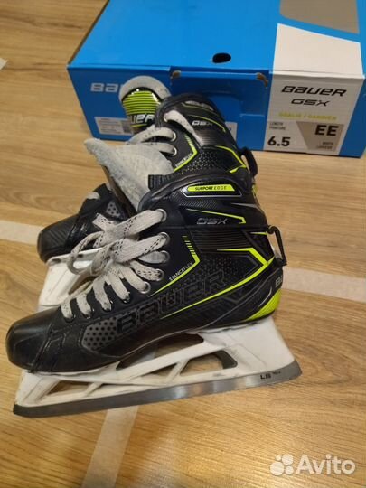 Хоккейные вратарские коньки bauer 39р