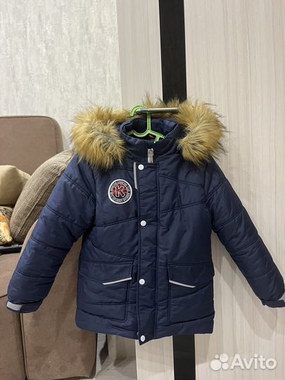 Детская зимняя куртка на мальчика р.122