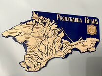 Деревянная карта Крыма