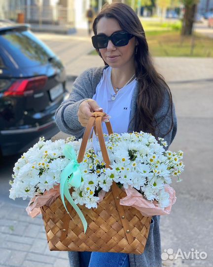 Корзина с цветами