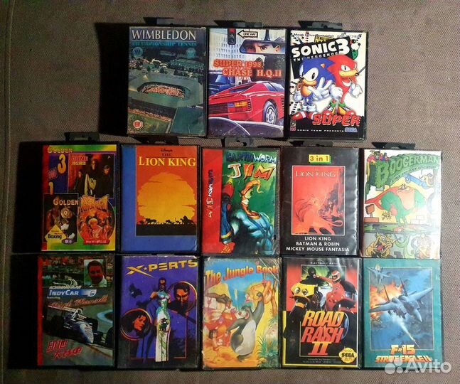 Картриджи на sega