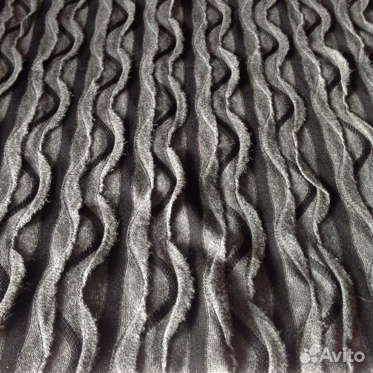 Ткань трикотаж объемный волны отрез ш 130 х д 62