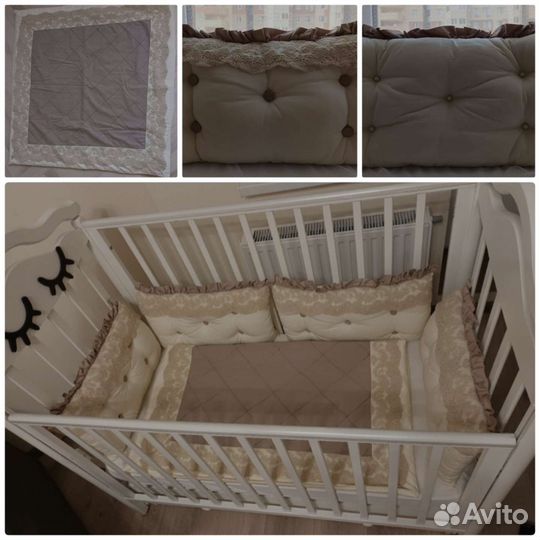 Бортики,одеялко, простынь