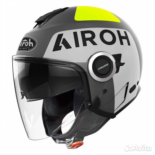 Airoh Up Open Face Helmet grey matt