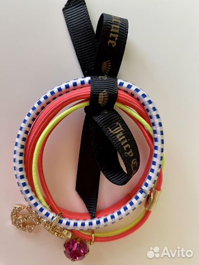 Juicy Couture, ориг. новый браслет-набор резинок