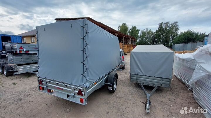 Прицеп 817712.022 для снегохода с тентом аэро 150