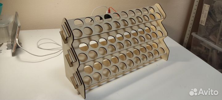 Подставка для красок Vallejo 63 ячейки, без клея