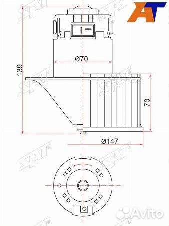 Мотор отопилеля салона, мотор печки nissan primera