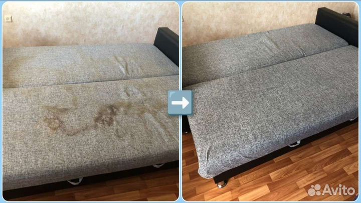 Химчистка углового дивана