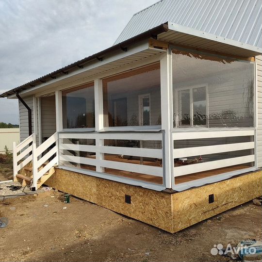 Мягкие окна 2100х2000 для террас