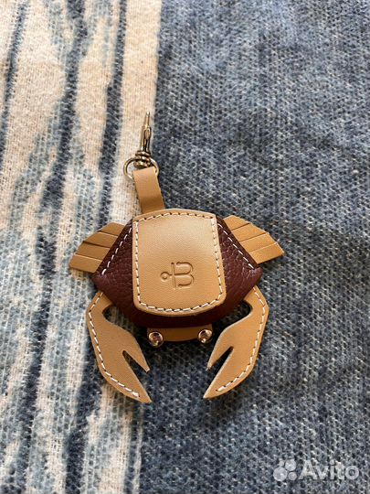 Брелок Краб Верфь натуральная кожа