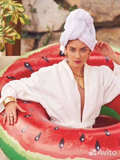 Круг для плавания надувной арбуз большой 119 см