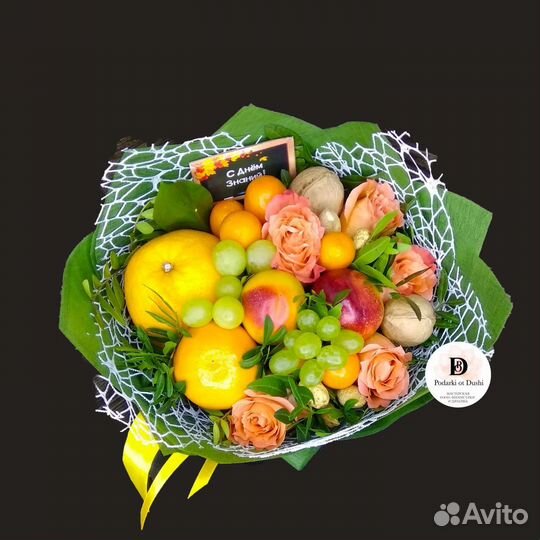 Фруктовые букеты, съедобный букет, букет учителю