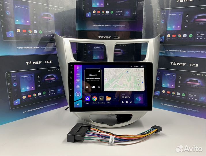 Магнитола на андройде Teyes 4/64 для Hyundai