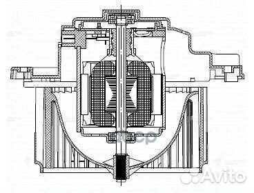 Мотор отопителя KIA RIO 05- LFh 0810 luzar