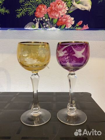 Коллекционные Фужеры бокалы немецкие винтаж
