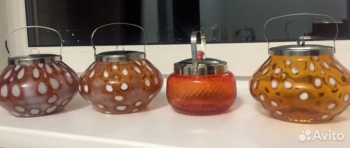 Сахарница стекло винтаж СССР