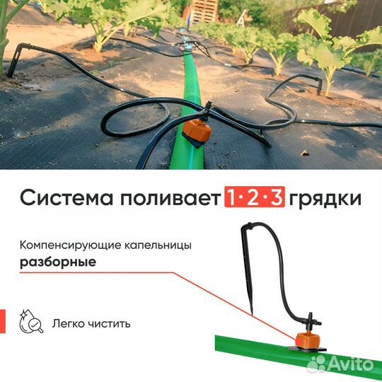 Капельный полив для сада, огорода и грядок