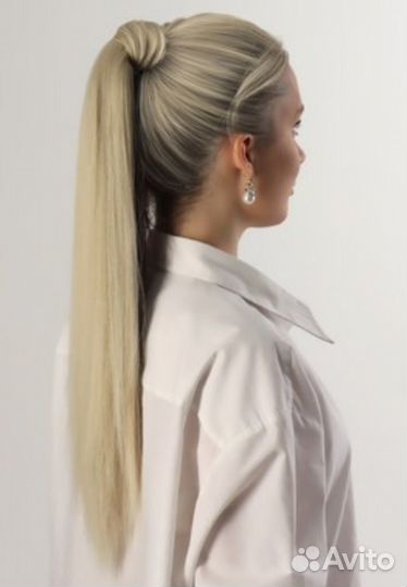 Хвост прямой, накладной на гребне и ленте