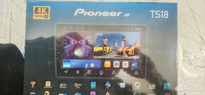 Android магнитола 4+32Gb Pioneer TS18 4G+sim