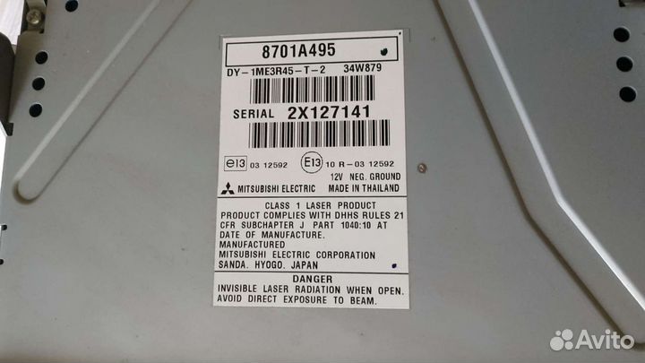 Магнитола Mitsubishi ASX