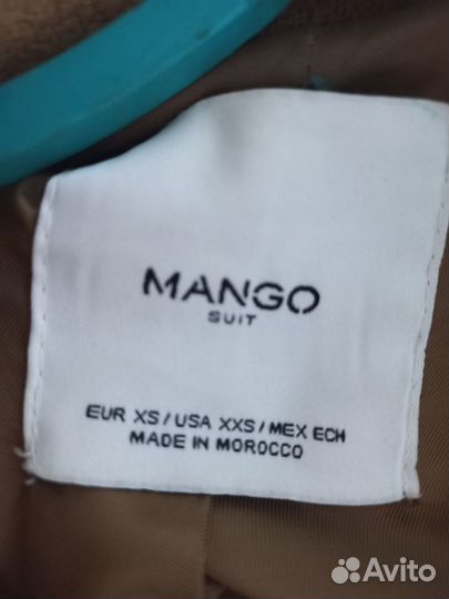 Пальто Mango, размер 38-40, шерсть