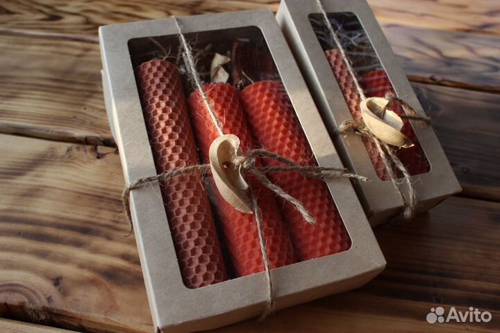 Свечи / Подарочные наборы / Свечи из вощины