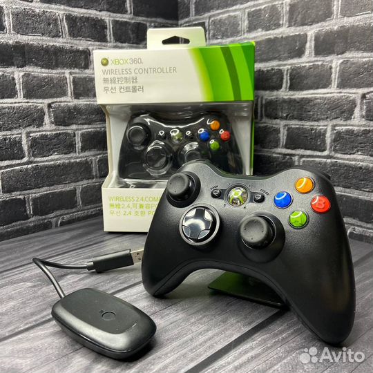 Геймпад Xbox 360 беспроводной с ресивером